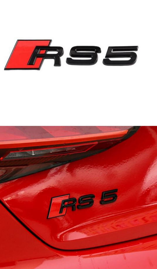 Side Fender Badge Sticker Matte Black for Cadillac ATS CTS 6.2 cm x 2.4 cm- v
