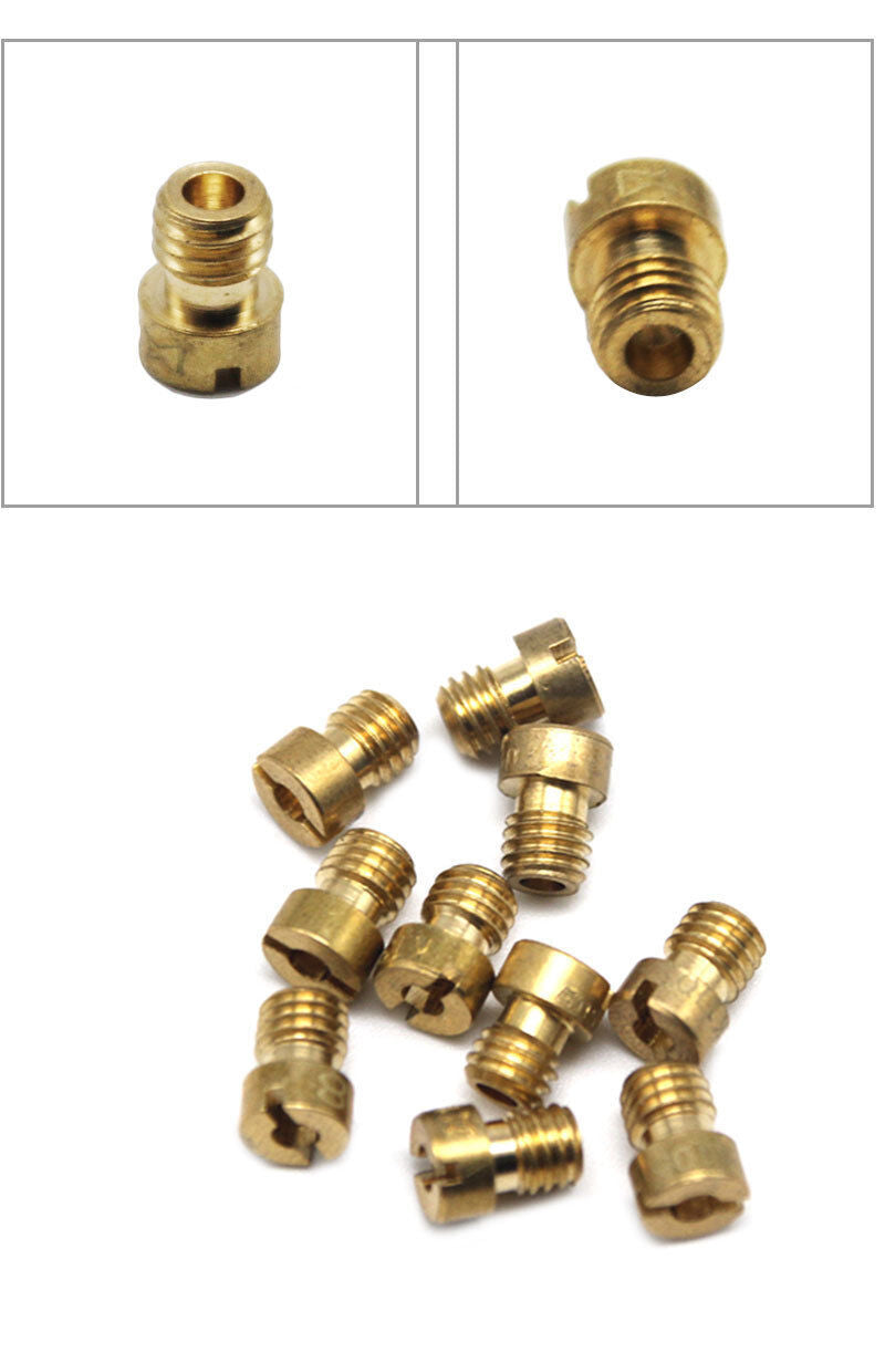 10Pcs Carburetor Main Jet Kit For CVK Carbs K100-K140 Jets Q