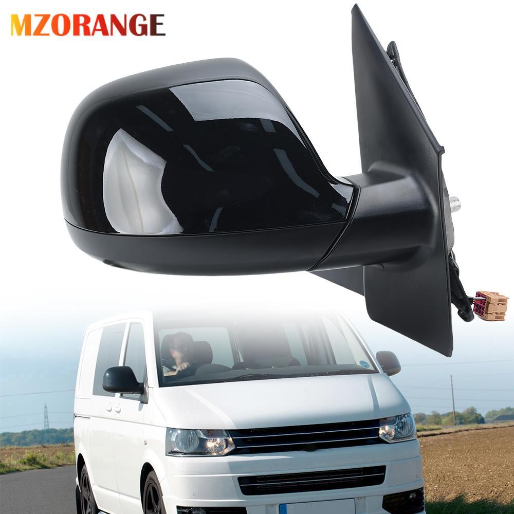 F¨¹r for VW T5 Transporter 2010-2015 Recht Au?enspiegel Spiegel Beheizt Gl?nz Schwarz