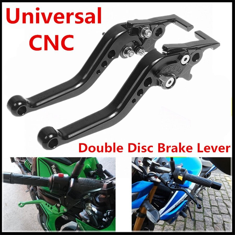 2x Brake Clutch Levers CNC Motorcycle Scooter Handle Set Front Rear Disc Brake Q