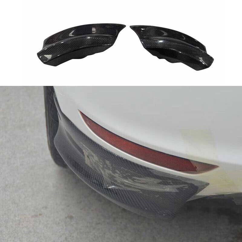 Real Carbon Fiber Rear Bumper Lip Chin Spoiler for Volkswagen for Golf MK6 2010-2013