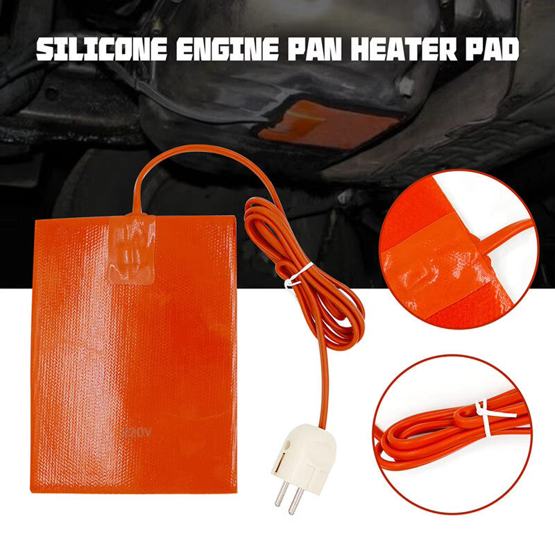 1xCar Silicone Electric Heating Pad Oil Pan Sump Heater Sticker Mat 220V EU Plug