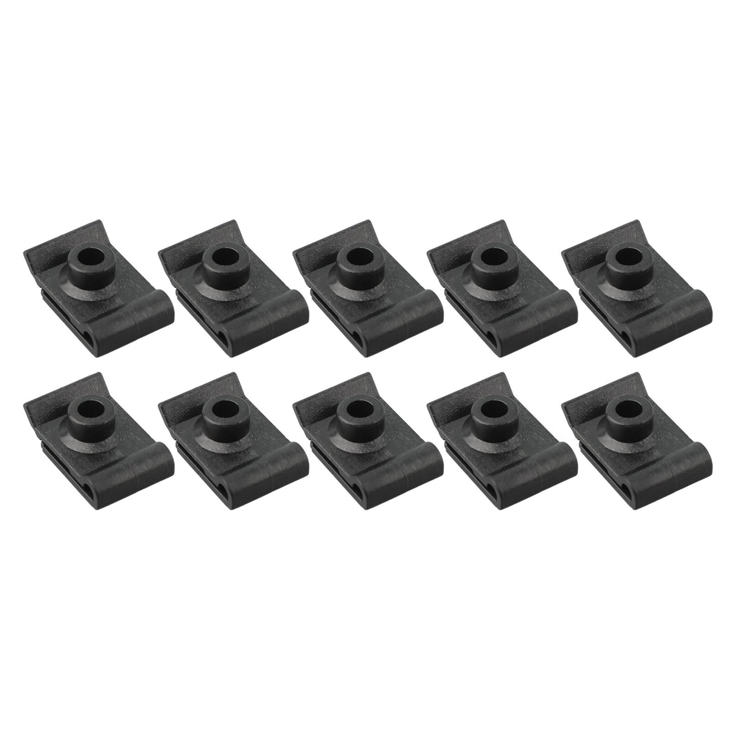 Clip accessories, black expansion rivets, plastic push-type retainers Q