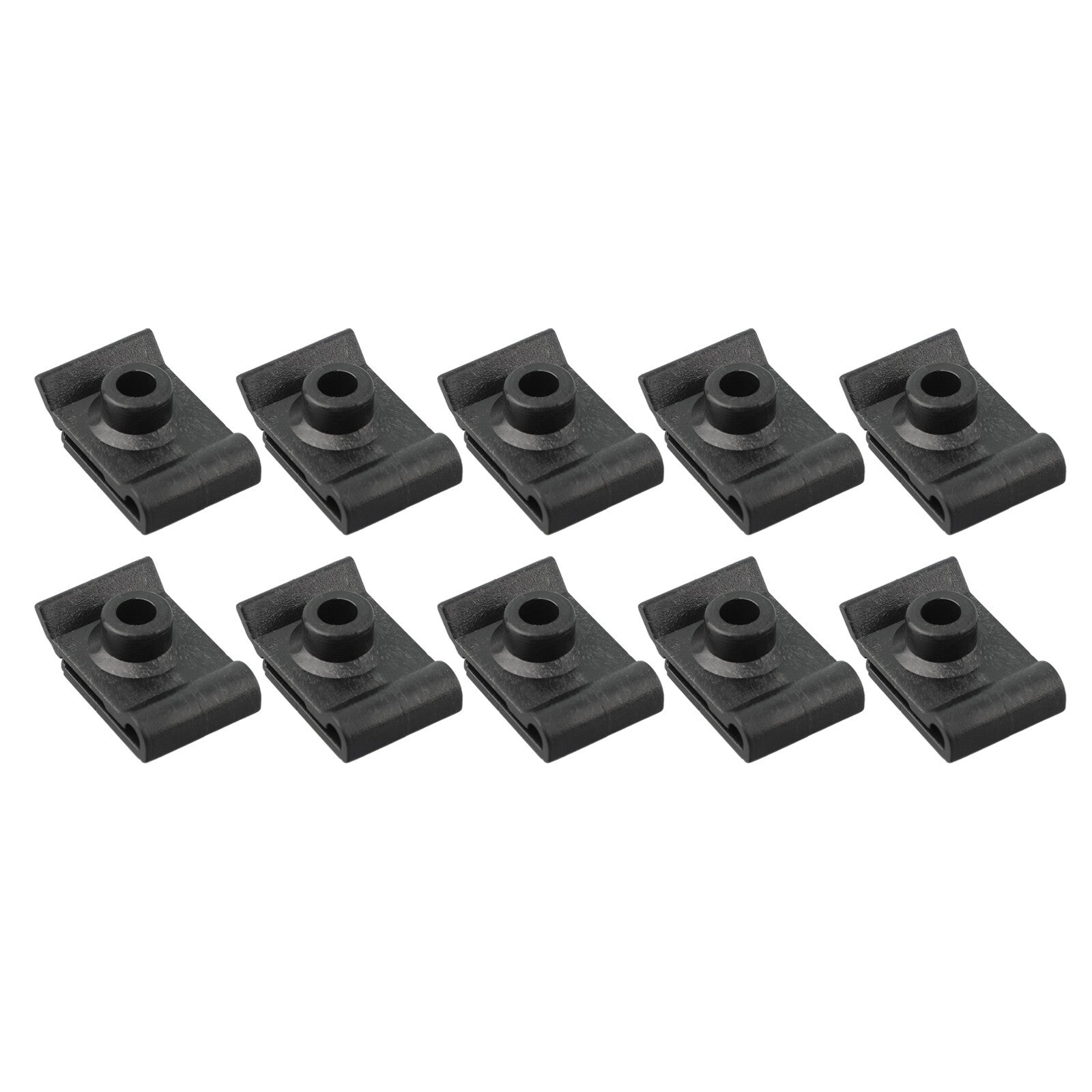 Clip accessories, black expansion rivets, plastic push-type retainers Q