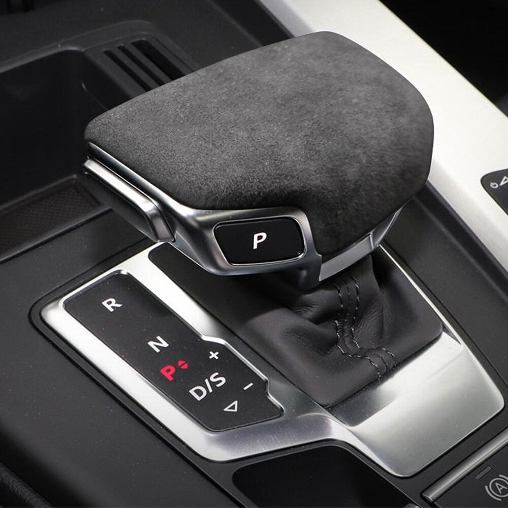 Grey Alcantara suede gear shift cover for Audi 2017-2019 A4L/A5 16-18 Q7- n