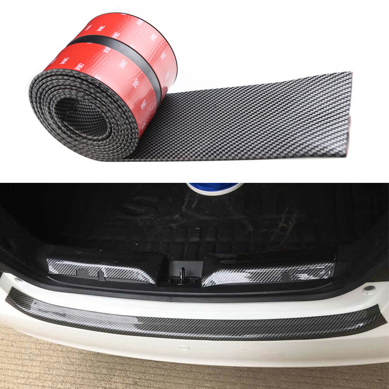 10x250cm Car Carbon Fiber Strip with Door Side Bumper Edge Scratch Sticker - n