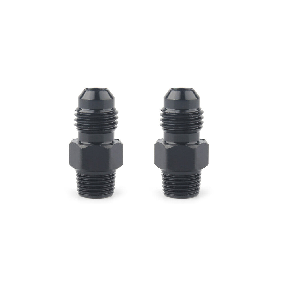 1-Piece Straight Adapter 4 AN to 1/8 NPT Fittings Black Aluminum Fuel/Oil Hose