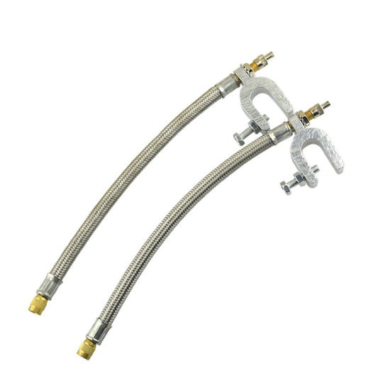 For Truck RV Dual Tire Rim Valve Stem Extension 10Braided Flexible Hose 250mm Q