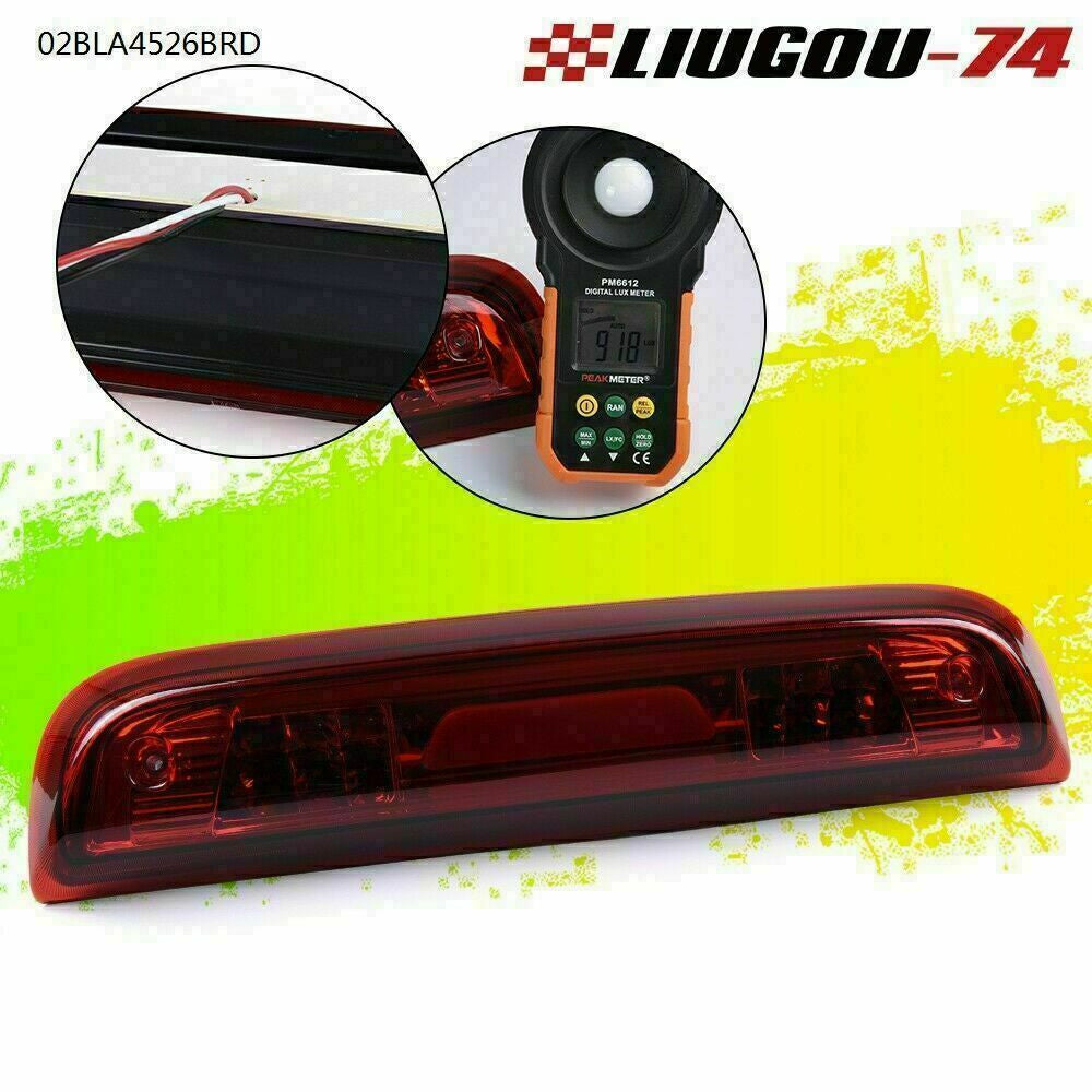 3D Rod 3rd Rear Car Brake Light Fits 14-18 for GMC for Sierra for Silverado - v