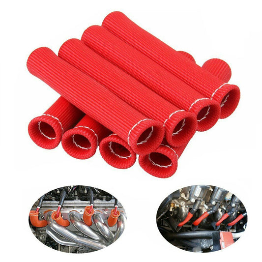 Car 2500° Spark Plug Wire Boots Heat Shield Protector Sleeve Cover fit for SBC Q