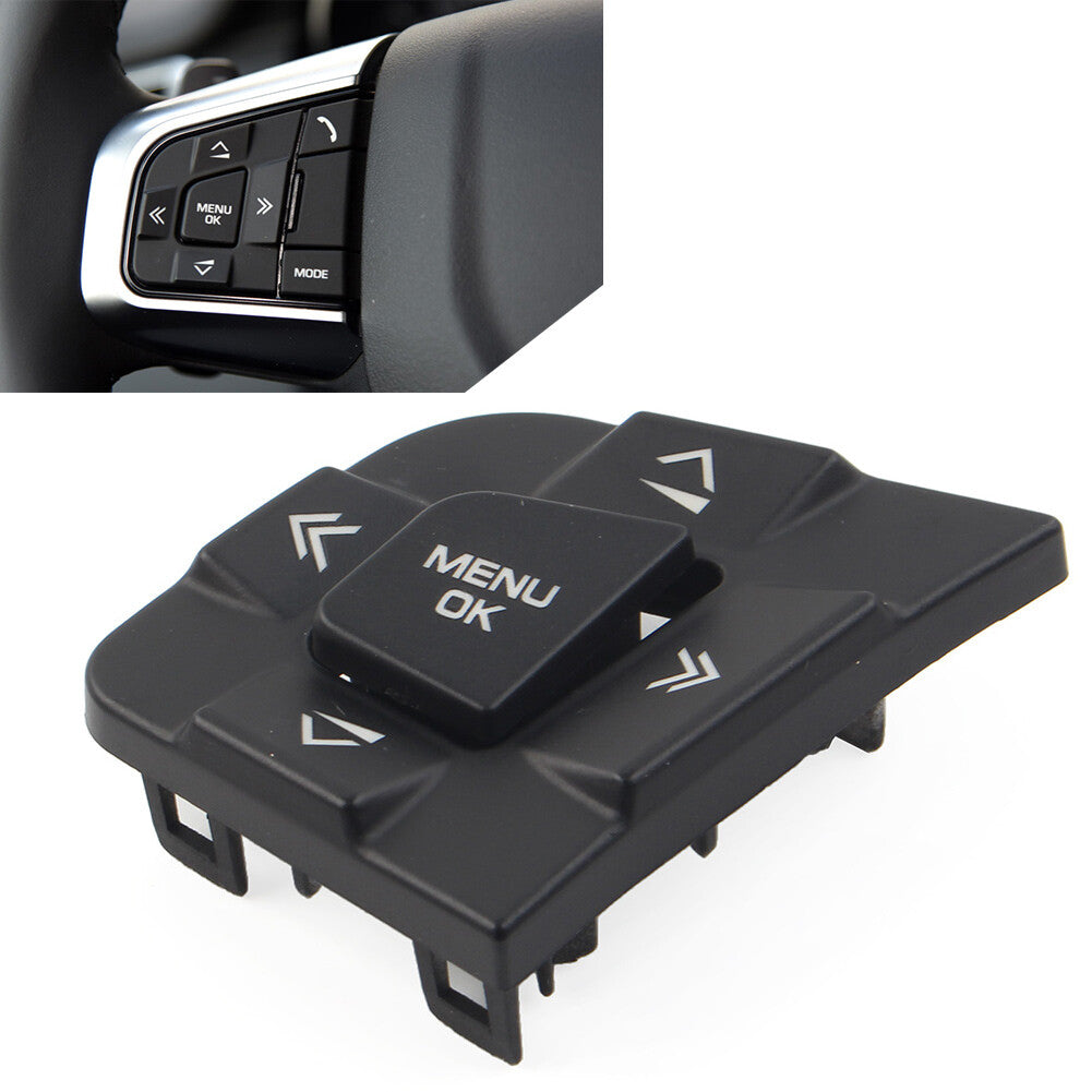Left Steering Wheel Switch Button Cover Fit for Land Rover Discovery Sport 2015-2019