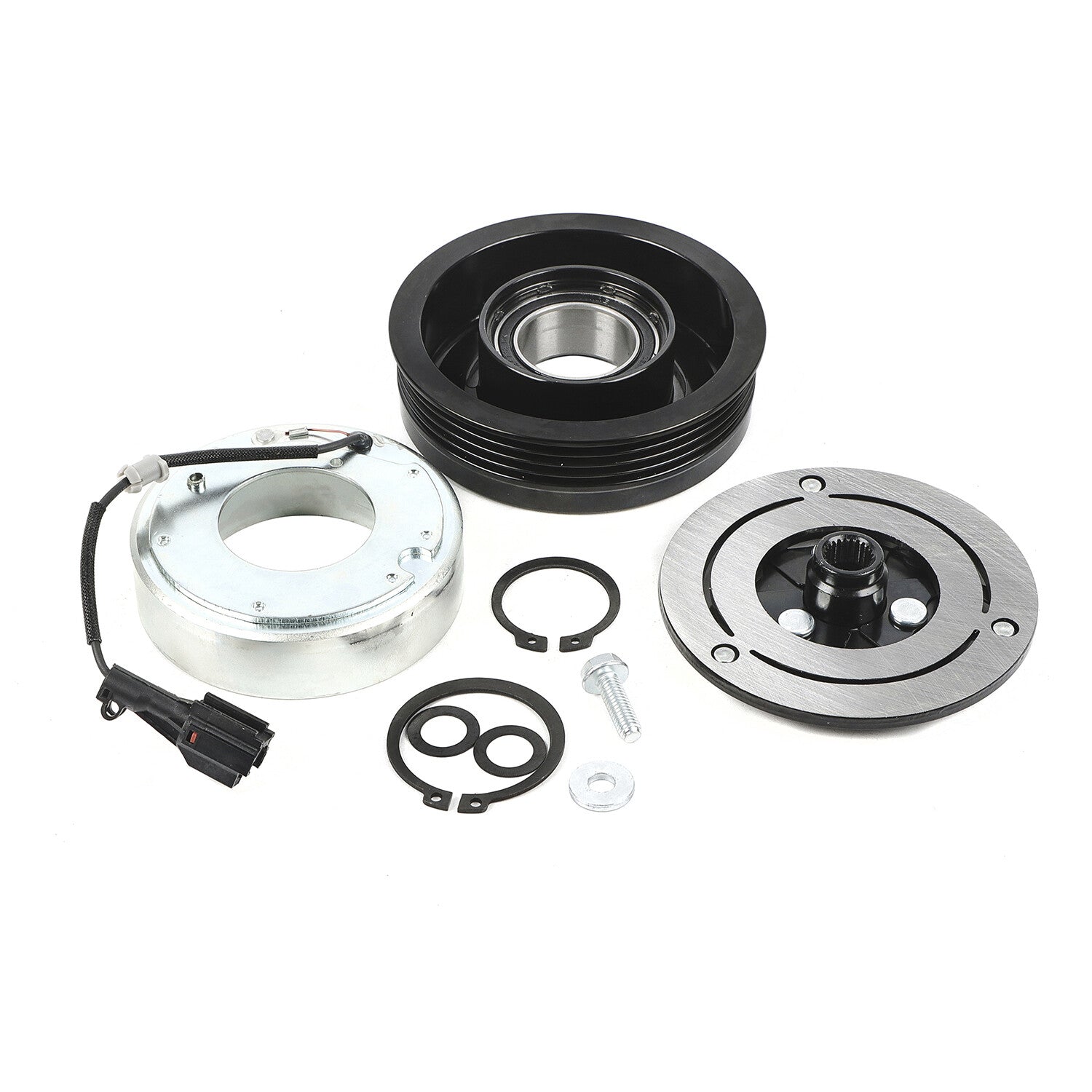 AC Compressor Clutch Kit For: 2008-2014 for Subaru Impreza 2.5L Coil Pulley Hub