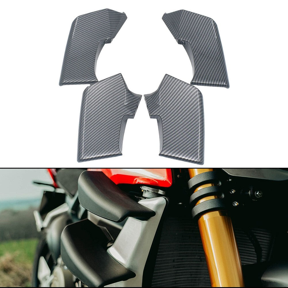 for DUCATI Streetfighter V4 /S/SP V2/S Carbon Fiber Spoiler Fxed Winglets Wings v