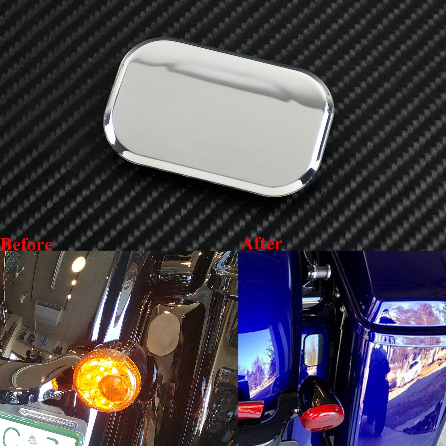 ABS Antenna Hole Filler Cover Fit For Street Glide FLHX 06-23 Road Glide 10-23