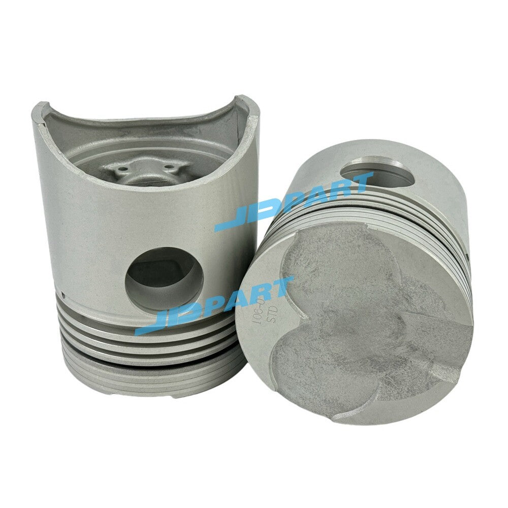 4-piece piston kit for Isuzu DA220 excavator engine parts -