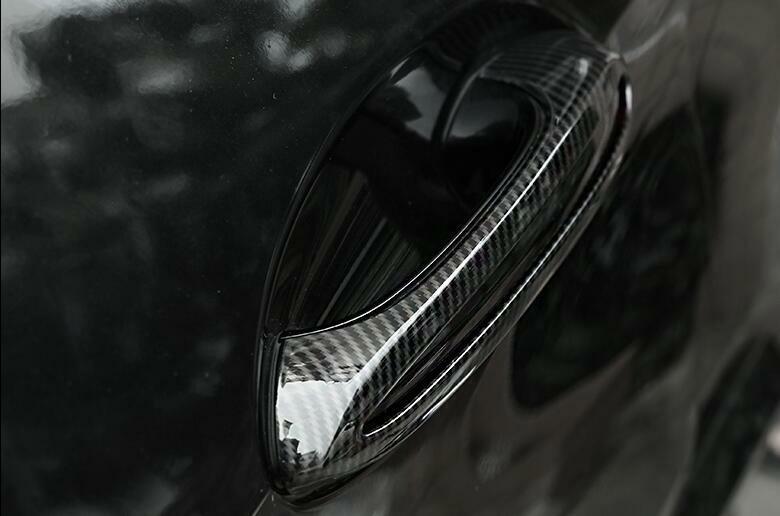 4P Carbon Fiber Look Outside Door Handle Cap Cover Trim for BMW X3 G01 2018-2021