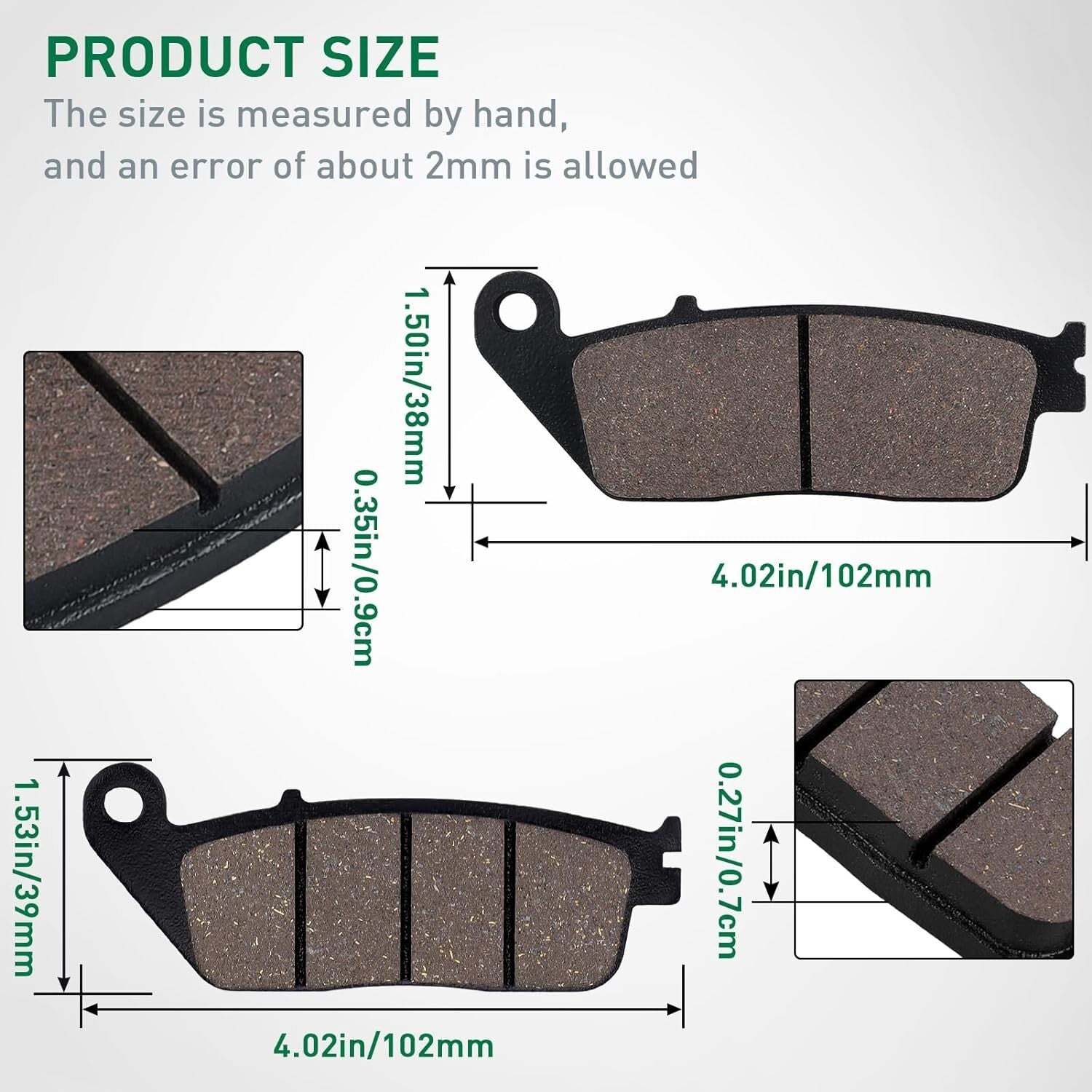 Brake Pads for HONDA VFR 750 FJ/FK/FL/FM/FN/FP 1988-93, for BMW C 600 Sport Highline