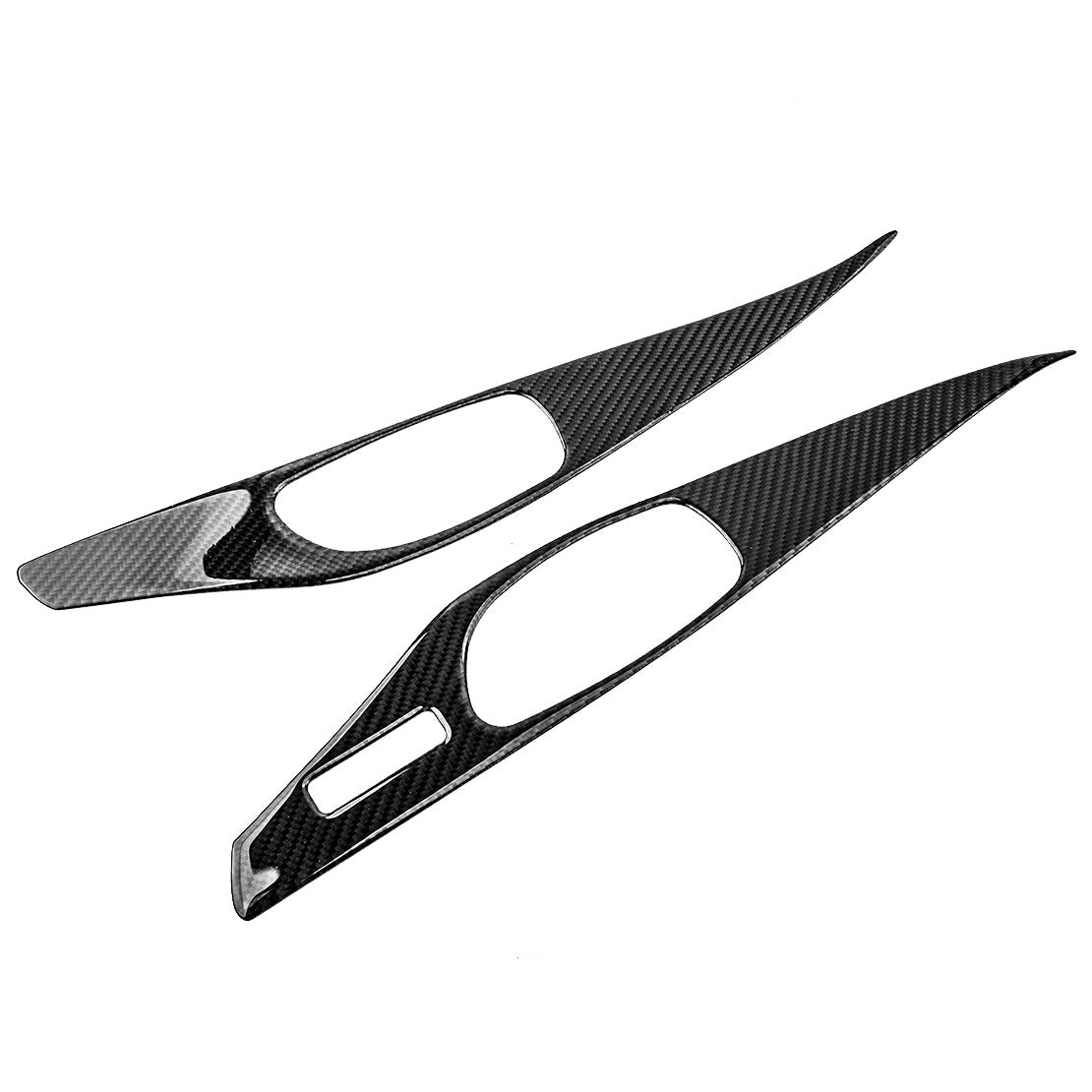 Car Carbon Fiber Inner Door Handle Panel Cover Trim fit for Infiniti Q50 14-19