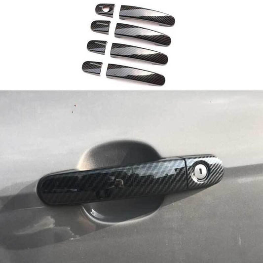 Carbon Fiber Exterior Outside Door Handle Cover Trim for Ford Ranger 2015-2022