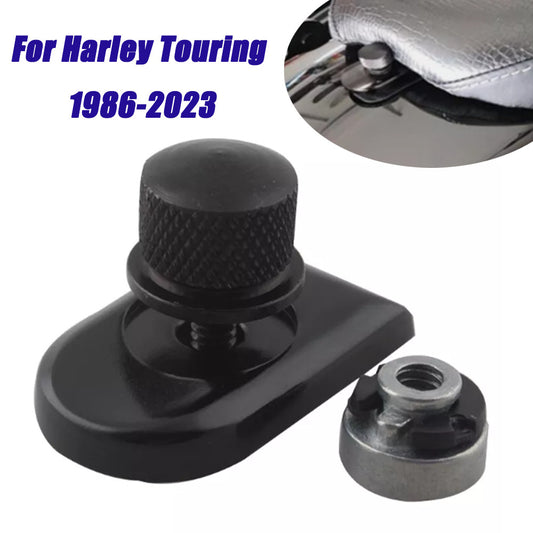 Rear for seat bolt screw clip sleeve nut installation for Harley Sportster Dyna Black - n
