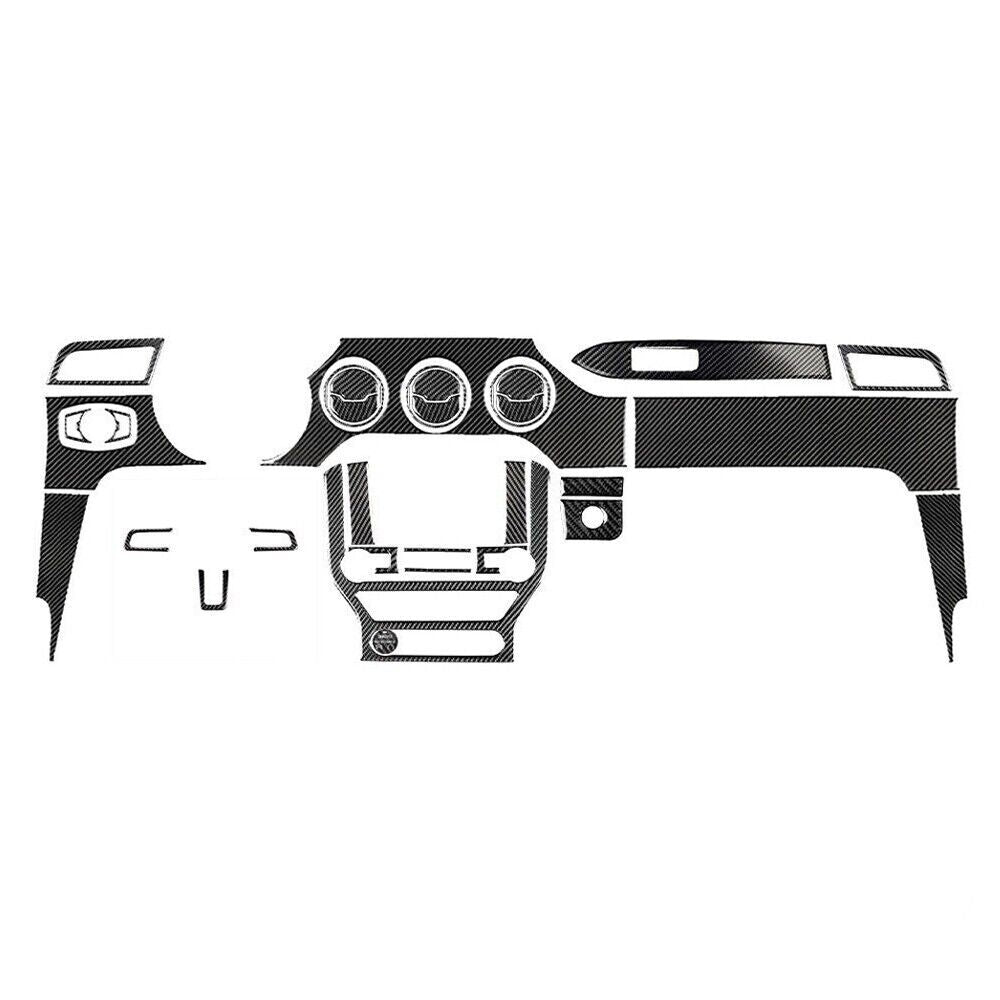 32Pcs Carbon Fiber Full Sets Interior Kit Cover Trim  for ford  for Mustang 2015-2019