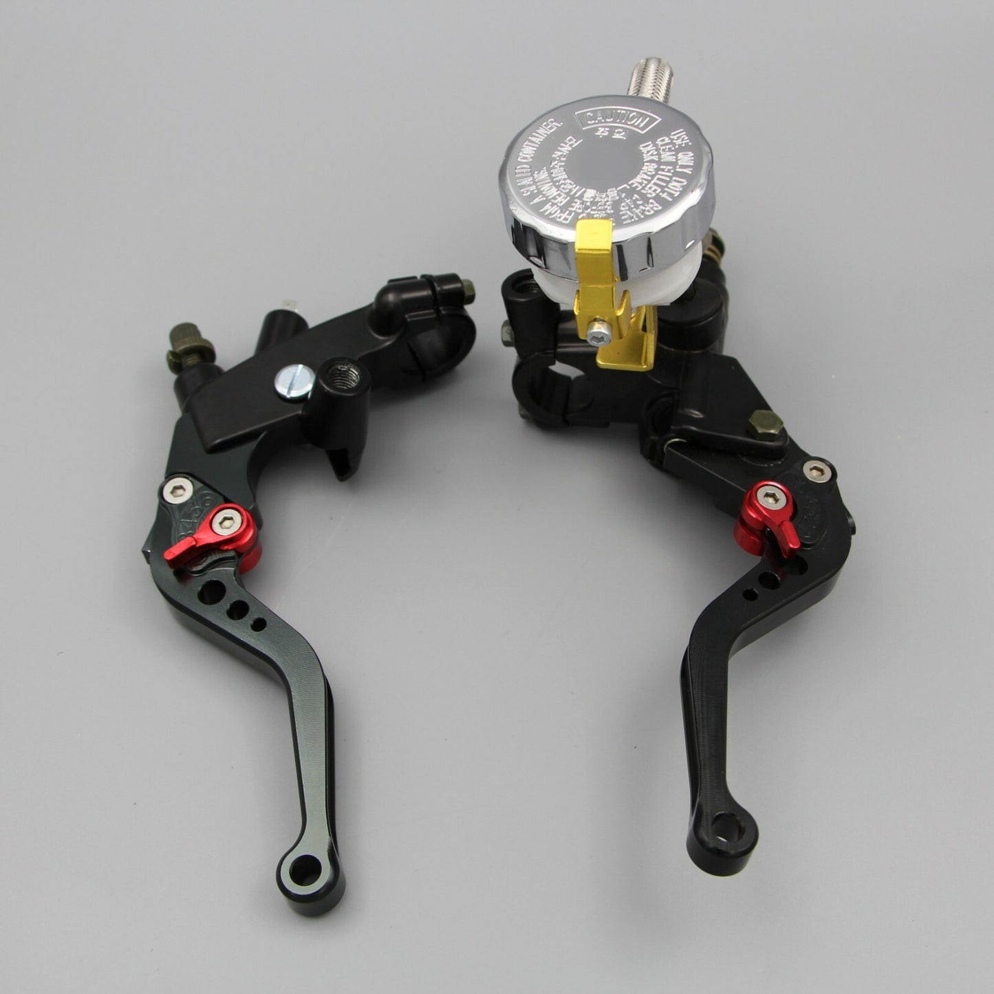 Fit for Suzuki 7/8 22mm Motorcycle Brake Levers Master Cylinder Reservoir Set