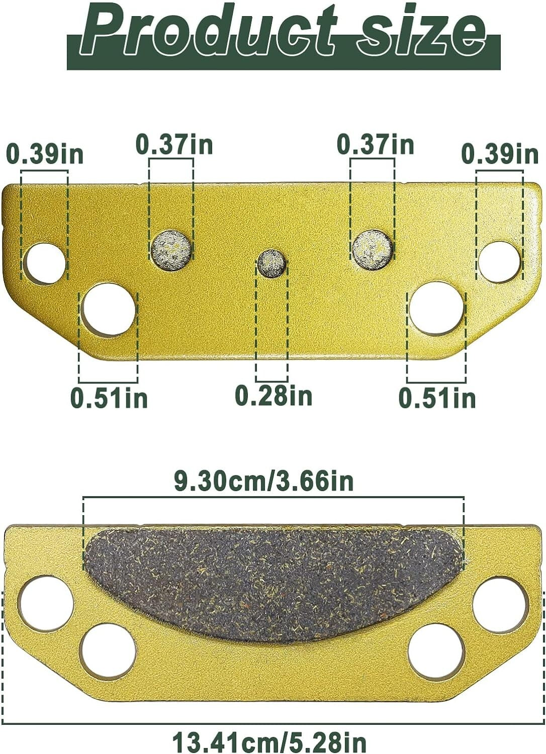 2203147 Brake Pad for Polaris Ranger 2X4 4X4 6X6 500 700 800 900 XP Crew 2005-15