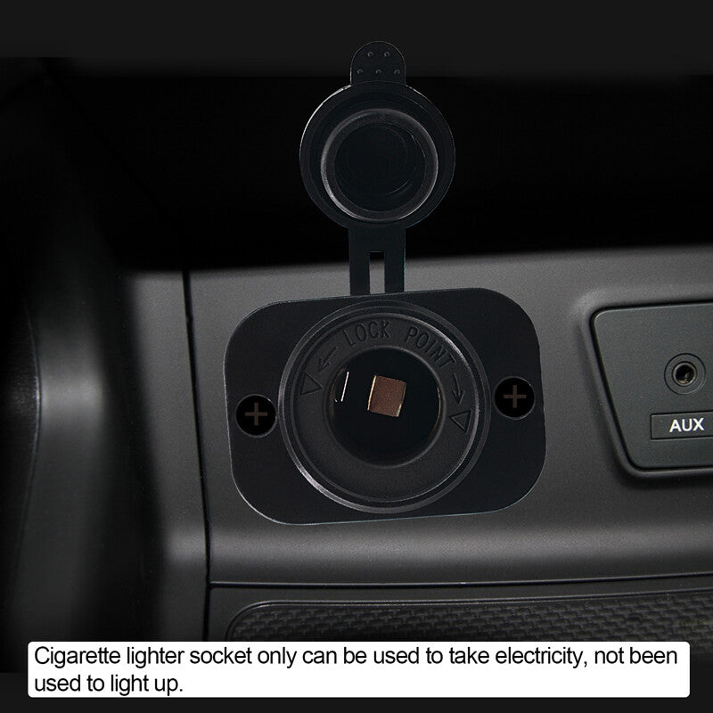 12V Waterproof Car Cigarette Lighter Socket Outlet Charger Power Plug Universal v