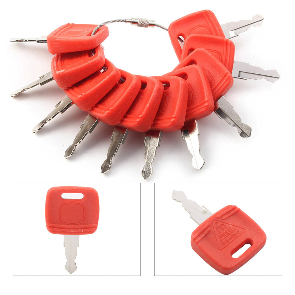 10¢ªZ¨¹ndschl¨¹ssel mit Schl¨¹sselring RE183935 RE71557 5055E F¨¹r Traktor