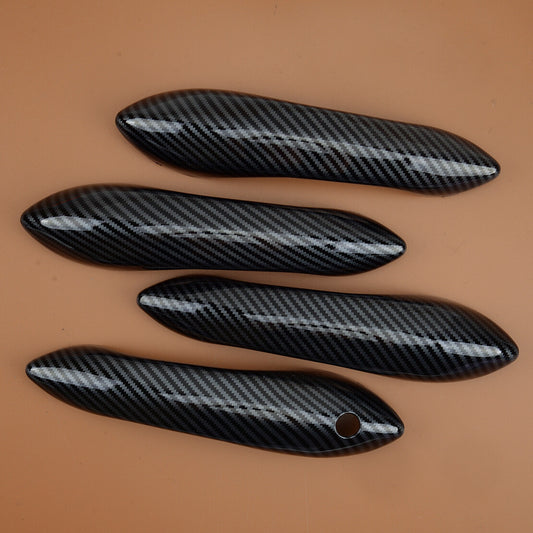 Carbon Fiber ABS Exterior Door Handle Cover Fit for BMW 5 Series F10 11-16
