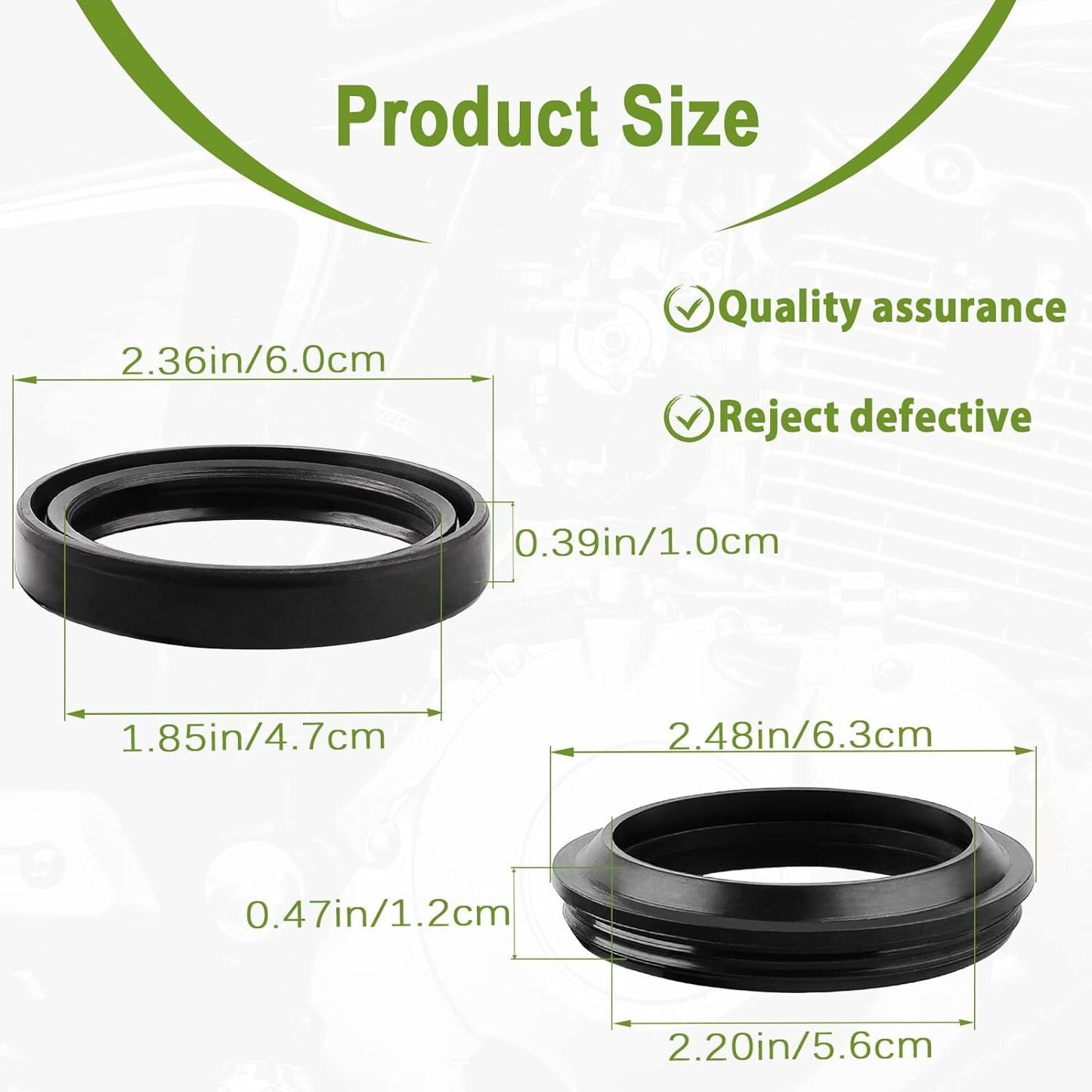 Front Fork OilDust Seal Kit for Suzuki DRZ400 2000-2007, RM125 250 1996-2000