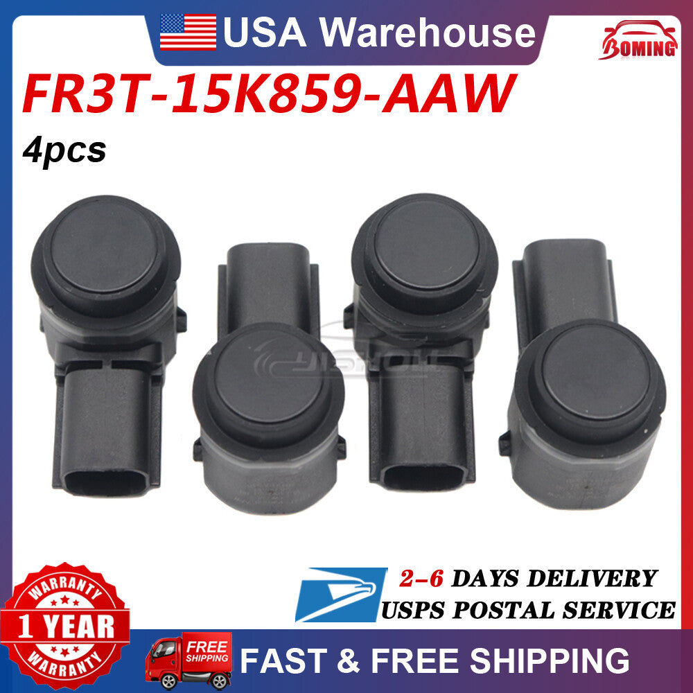 FR3T-15K859-AAW Set of 4pcs New Parking Assist Aid Sensor for Ford 2015-2020