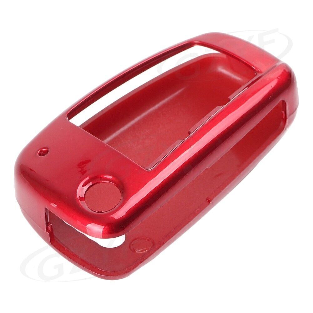 for AUDI A3 A4 Q7 R8 Key Shell Cover Flip Remote Protector Case Fob Gloss Red UK