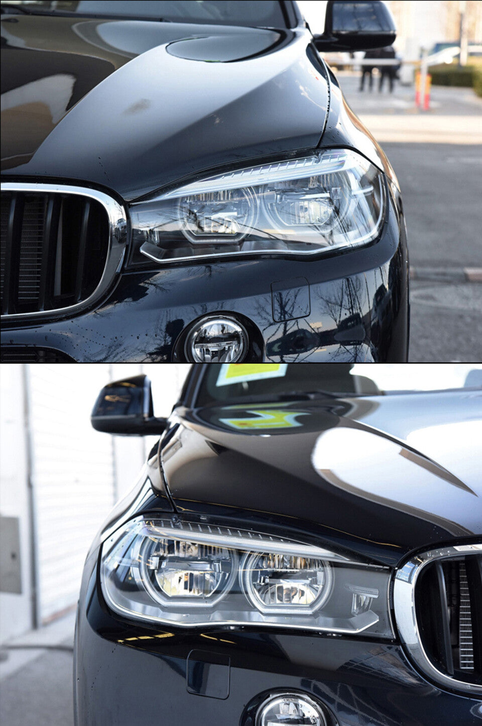 Left front headlight lens cover for BMW X5 F15 X6 F16 2014-2018