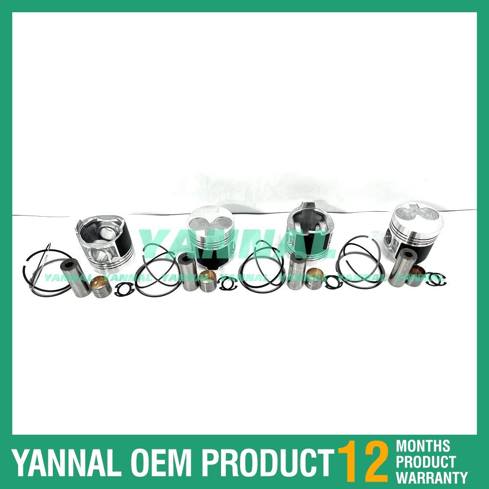 Piston kit with rings STD for Shibaura N844-T engine