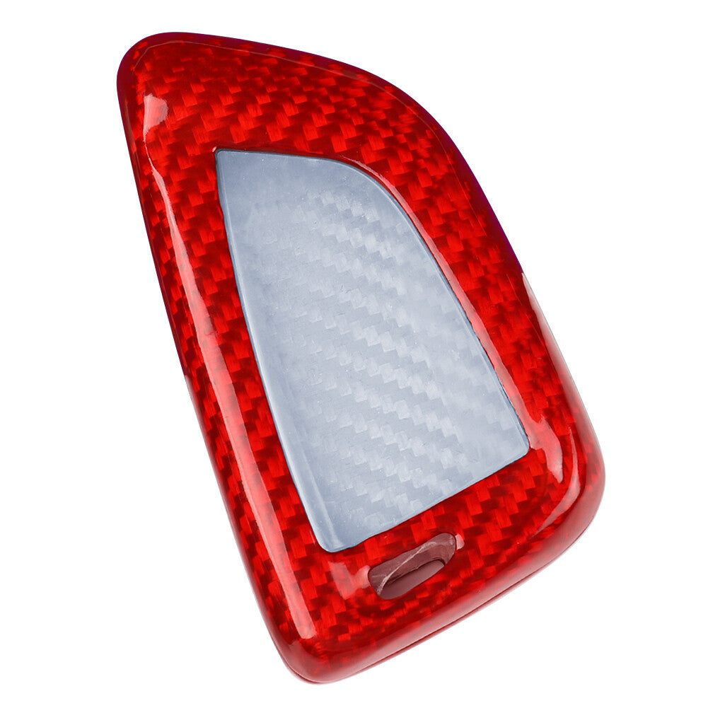 Carbon Fiber Remote Car Key Fob Cover Shell Red Fit for BMW 1 2 3 4 5 6 7 8 Series