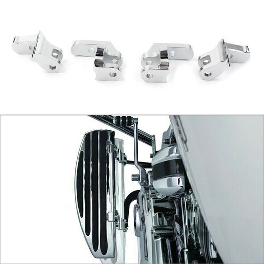 Front Driver Floorboards Footpegs Relocator Relocation Brackets for Harley 97-16