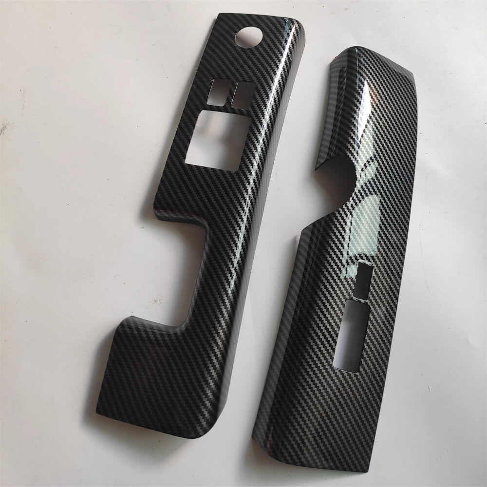 2X Carbon Fiber Look Car Interior Window Switch Cover for Nissan 350Z Z33 06-08 Q