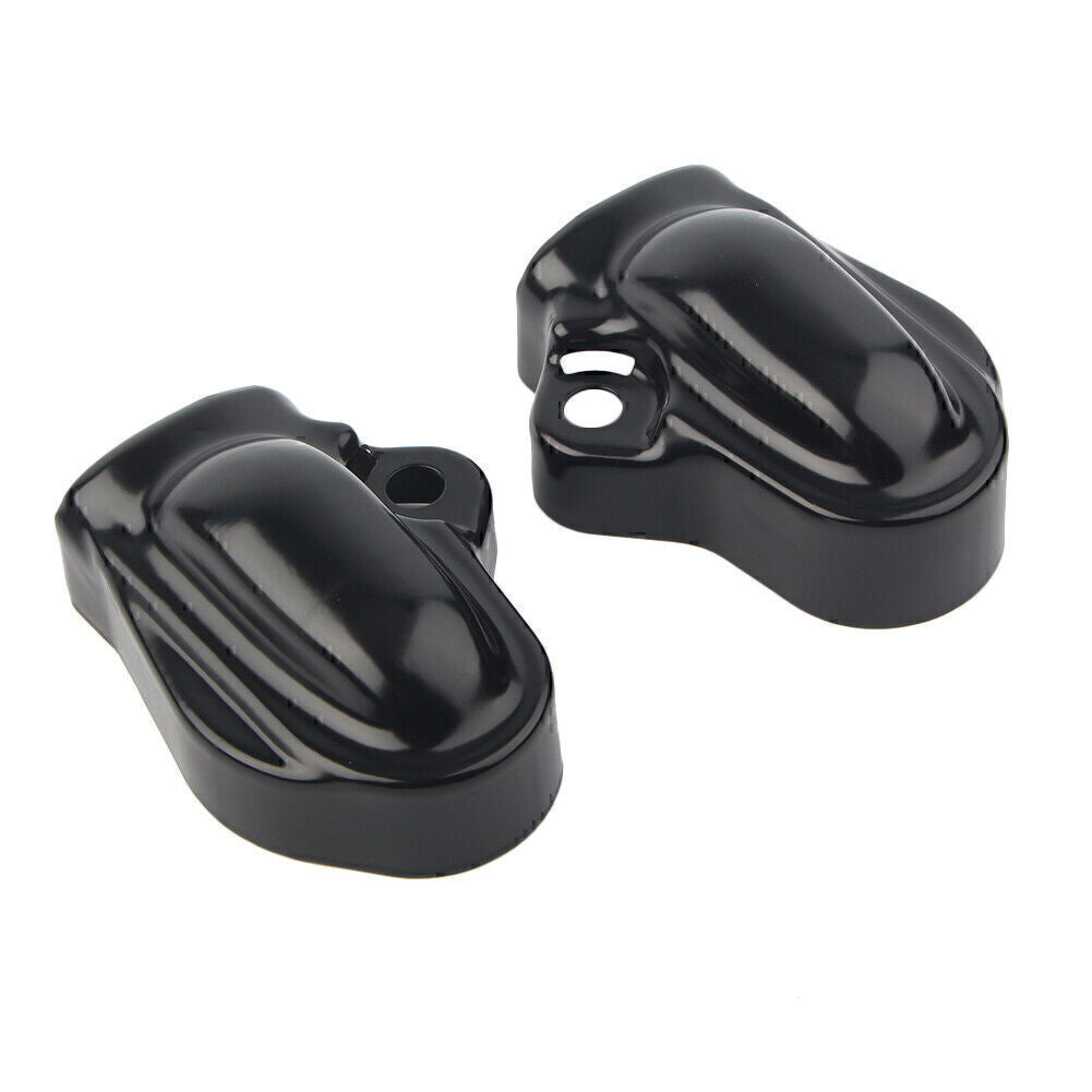 for Harley V-Rod VRSC Muscle VRSCF 02-17 Black Bar & Shield Rear Axle Covers Fit Q