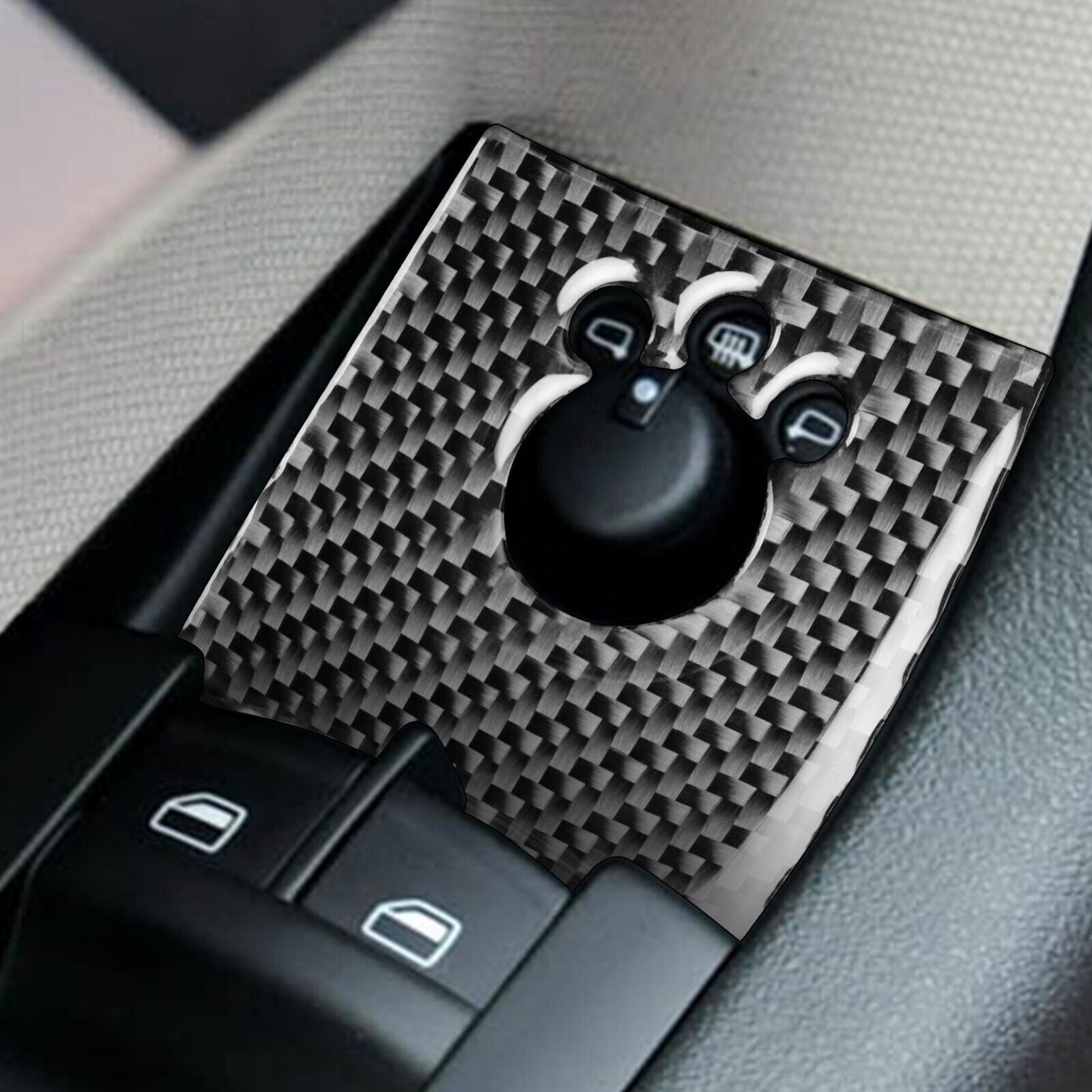 Real Carbon Fiber Car Central Control Panel Cover Trim for Audi A3 S3 06-07 5X
