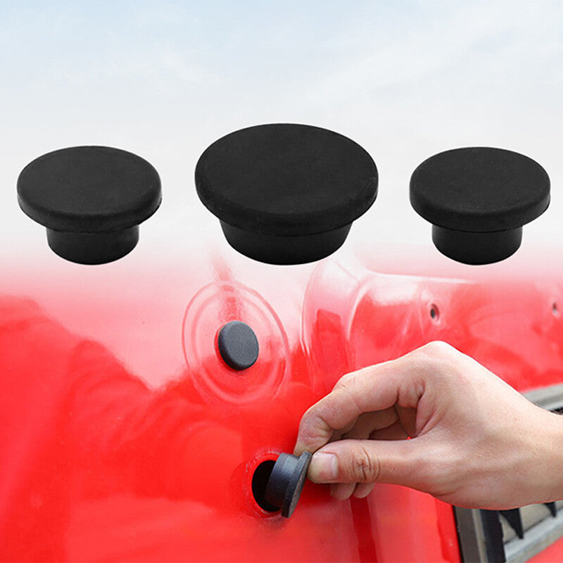 Tailgate Plug Set Spare Tire Carrier Delete Rubber for Jeep for Wrangler JK 2007-17