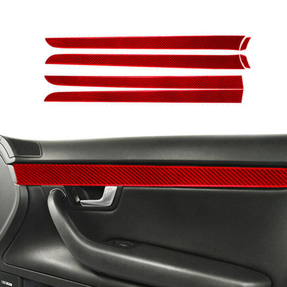 Red Carbon Fiber Rear Window Control Cover for Subaru Legacy Outback 2010-2014 v