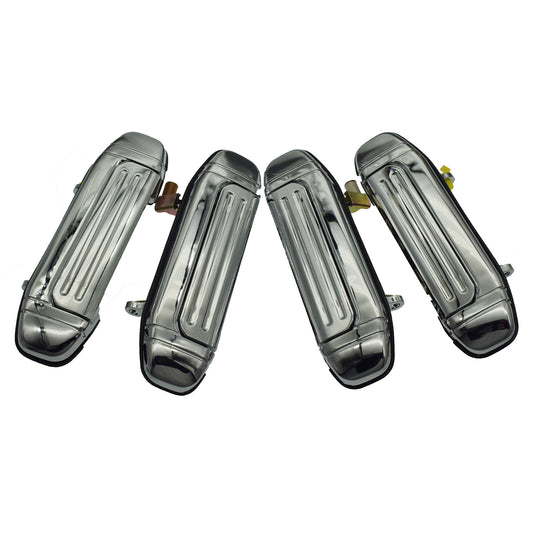 4-piece set of exterior door handles for CHRome FL RL RR for Pajero Montero- v