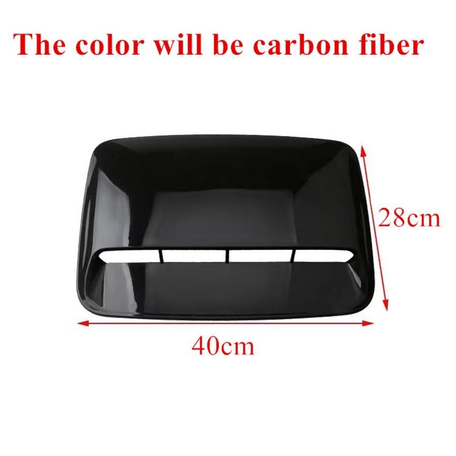 Air Flow Scoop Hood Intake Vent Bonnet Trim Cover Car Decorative Self Adhesive