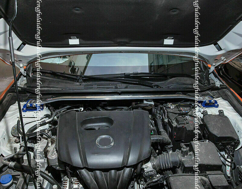 for Mazda CX-30 2020-2022 Silver Alloy Hood Tension Bar Balance Strut Brace Trim