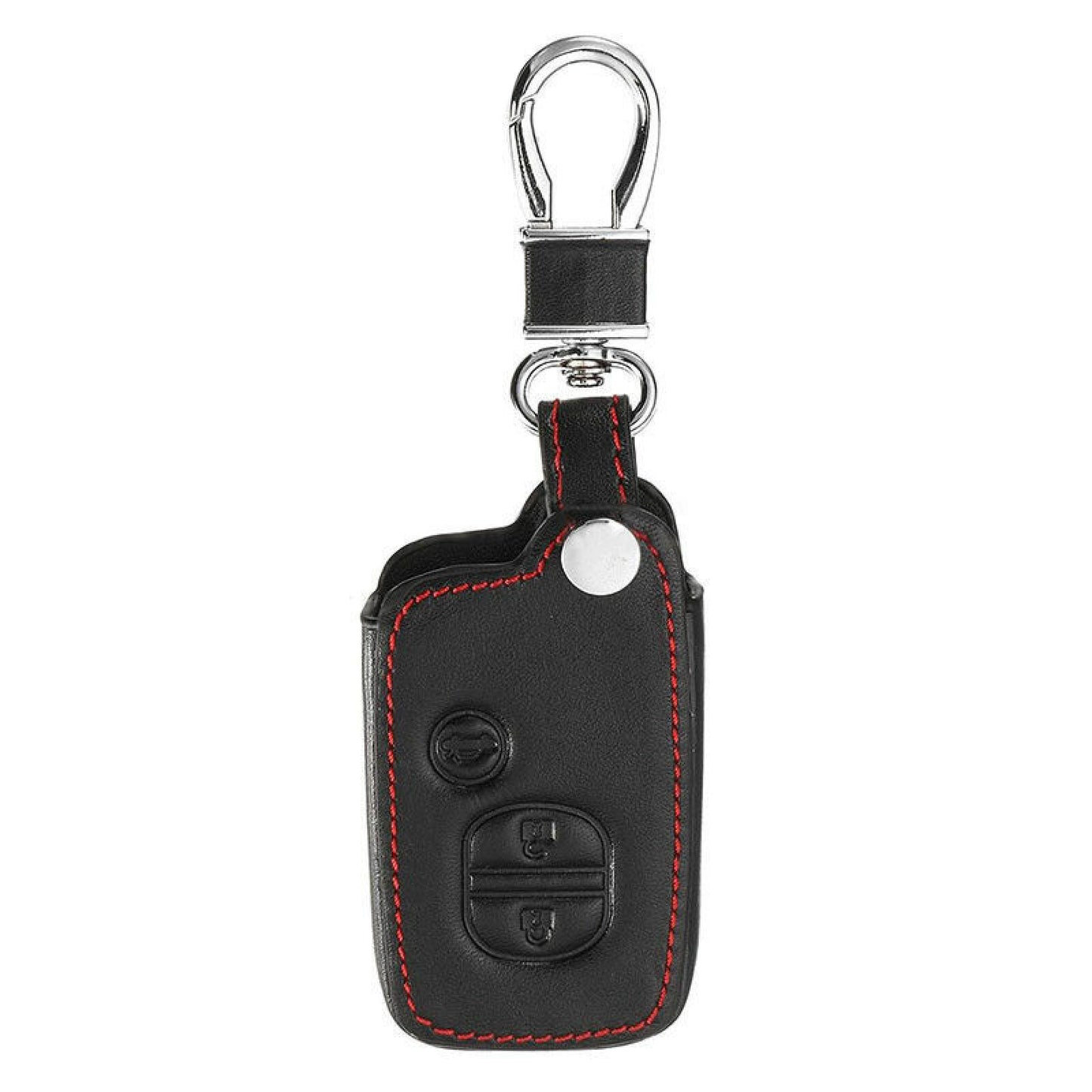 3 Buttons Leather Case Cover Holder for Toyota Prado Crown Reiz Remote for Smart Key
