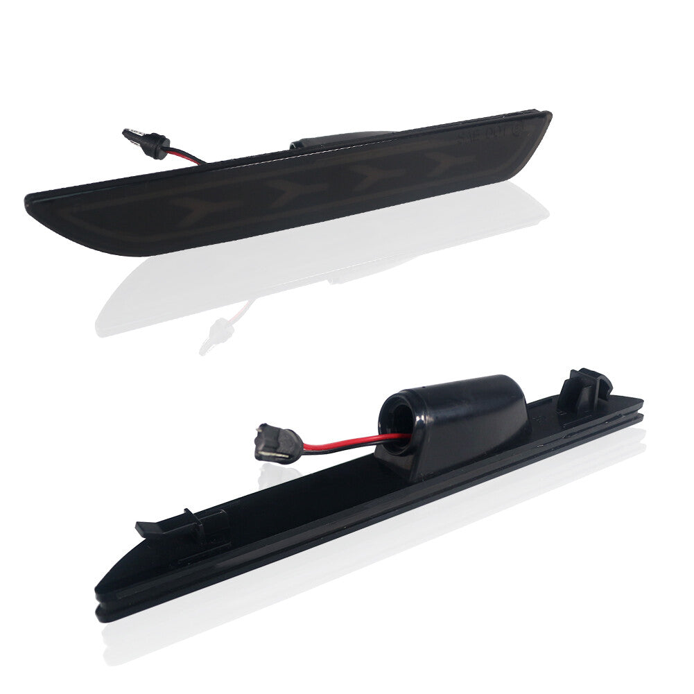 A left+right LED rear red side marker light is suitable for the 2015-2020 for Mustang - v