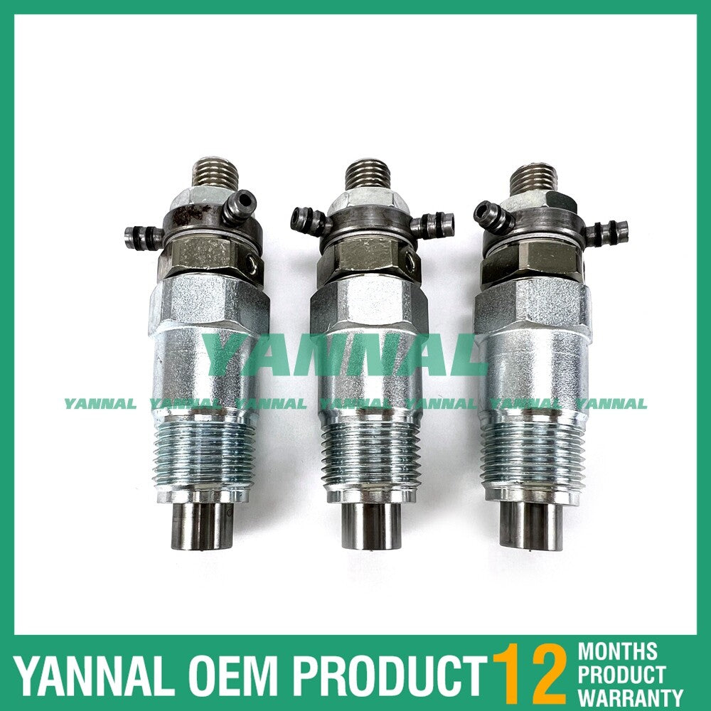 3-pack fuel injectors 15271-53020 DN12SD12 suitable for D750, D850, and D950 engines.
