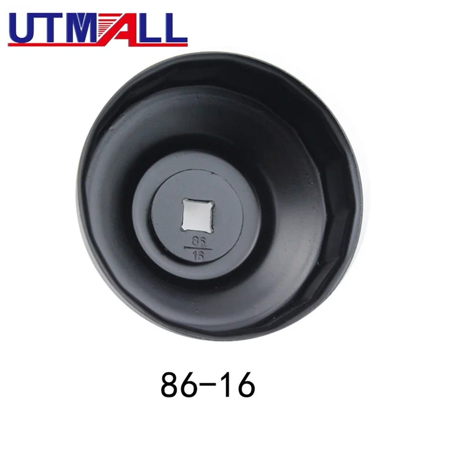 Oil filter cap wrench 86 mm x 16 mm flute housing removal tool