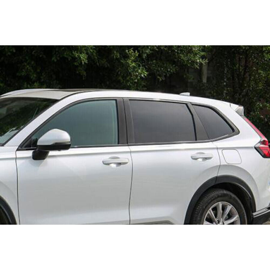Black Steel Car Window B-C-Pillar Posts Cover Trim for HONDA CR-V CRV 23-2024 B n